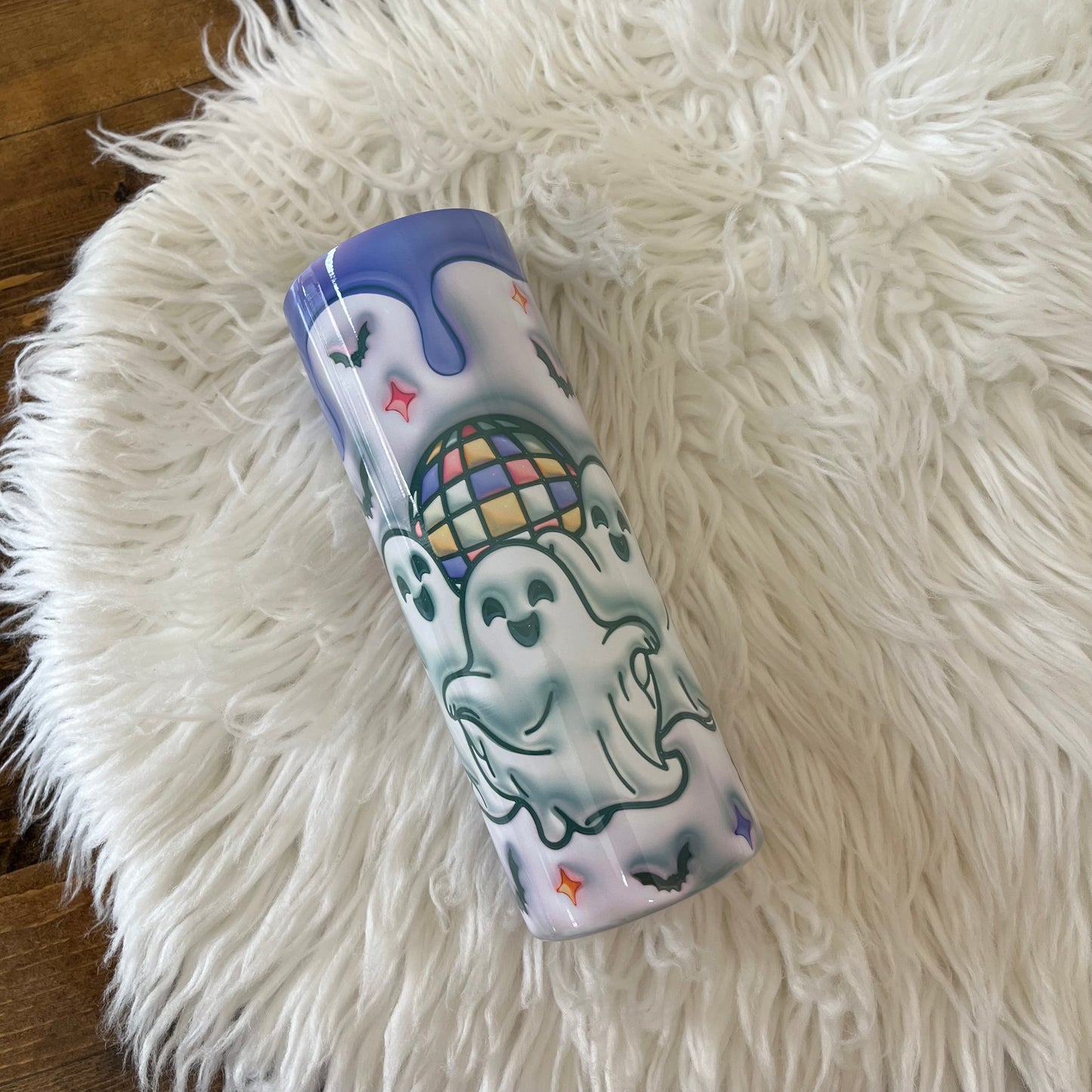 3D Thick Thighs Spooky Vibes Ghosts 20oz Tumbler