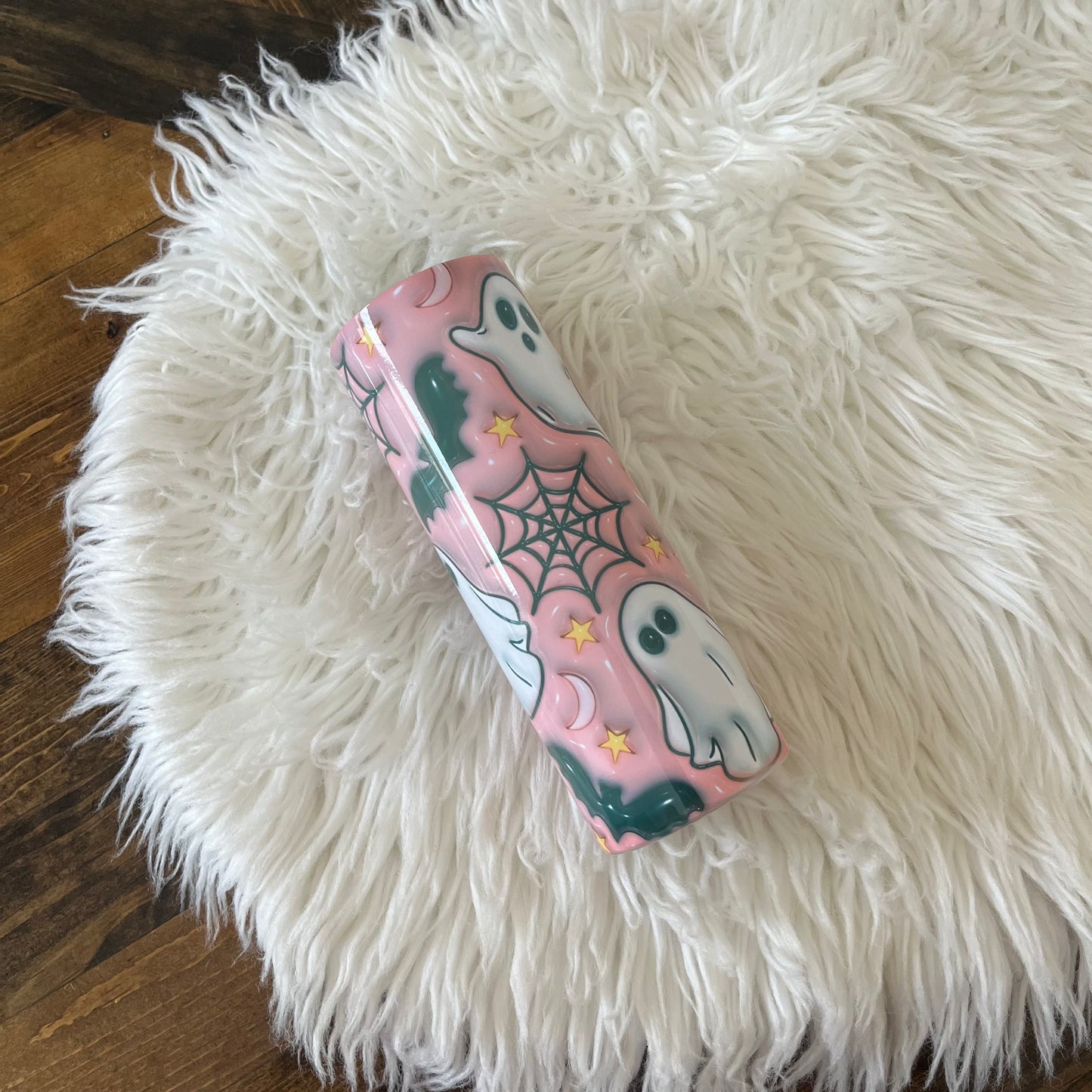 3D Pink Ghost 20oz Tumbler