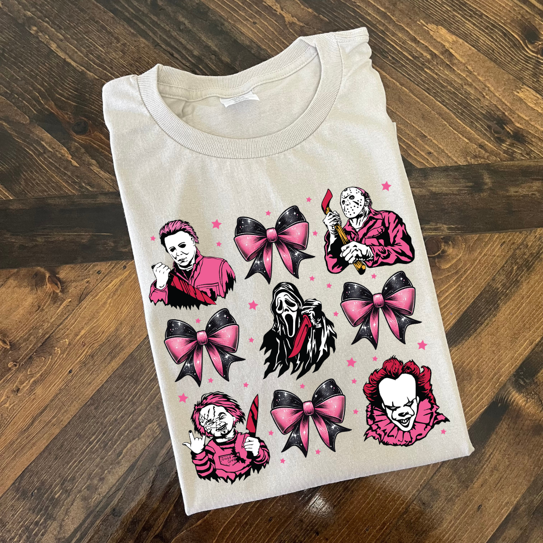 Pink Coquette Killer Bows - T shirt