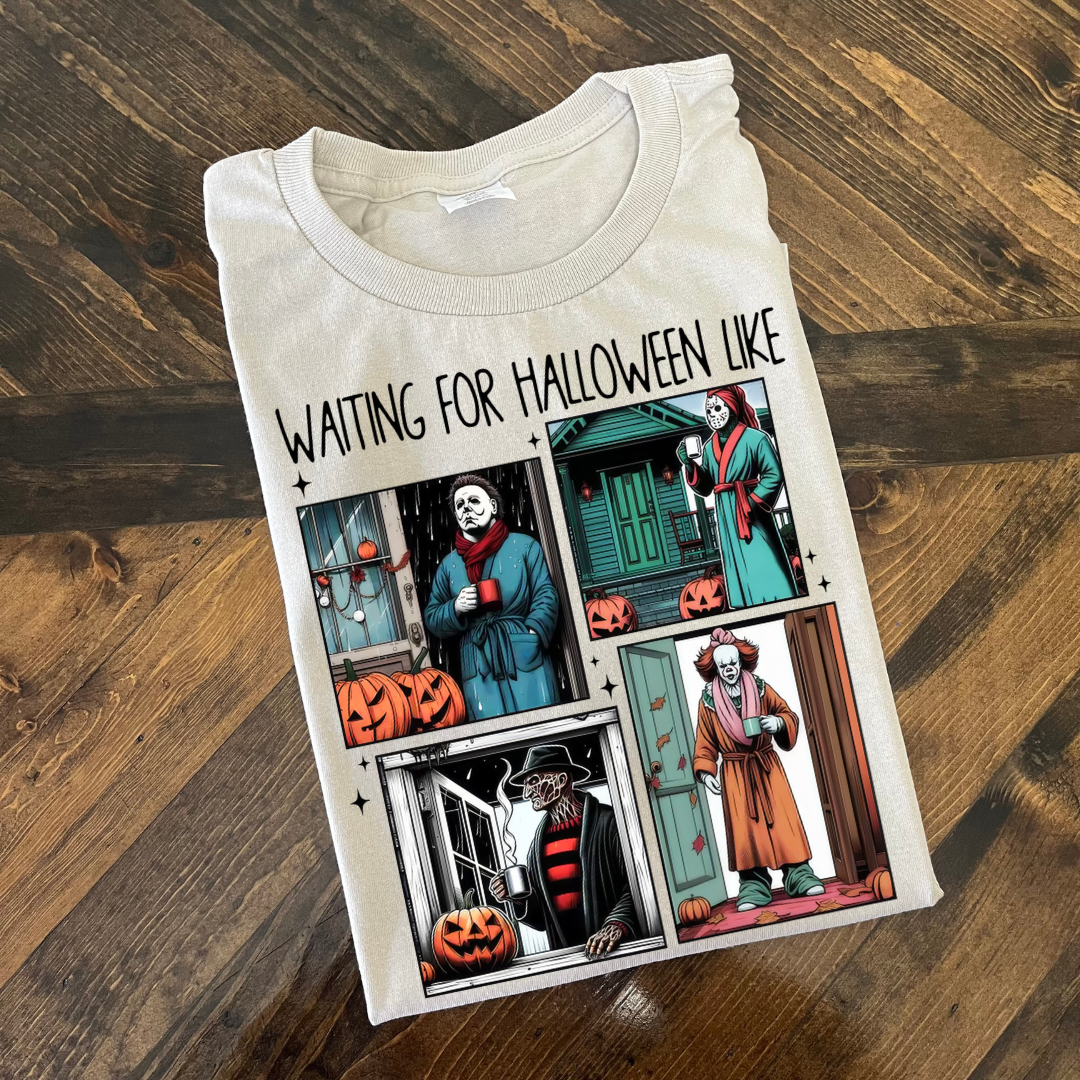 Waiting For Halloween Like - T shirt