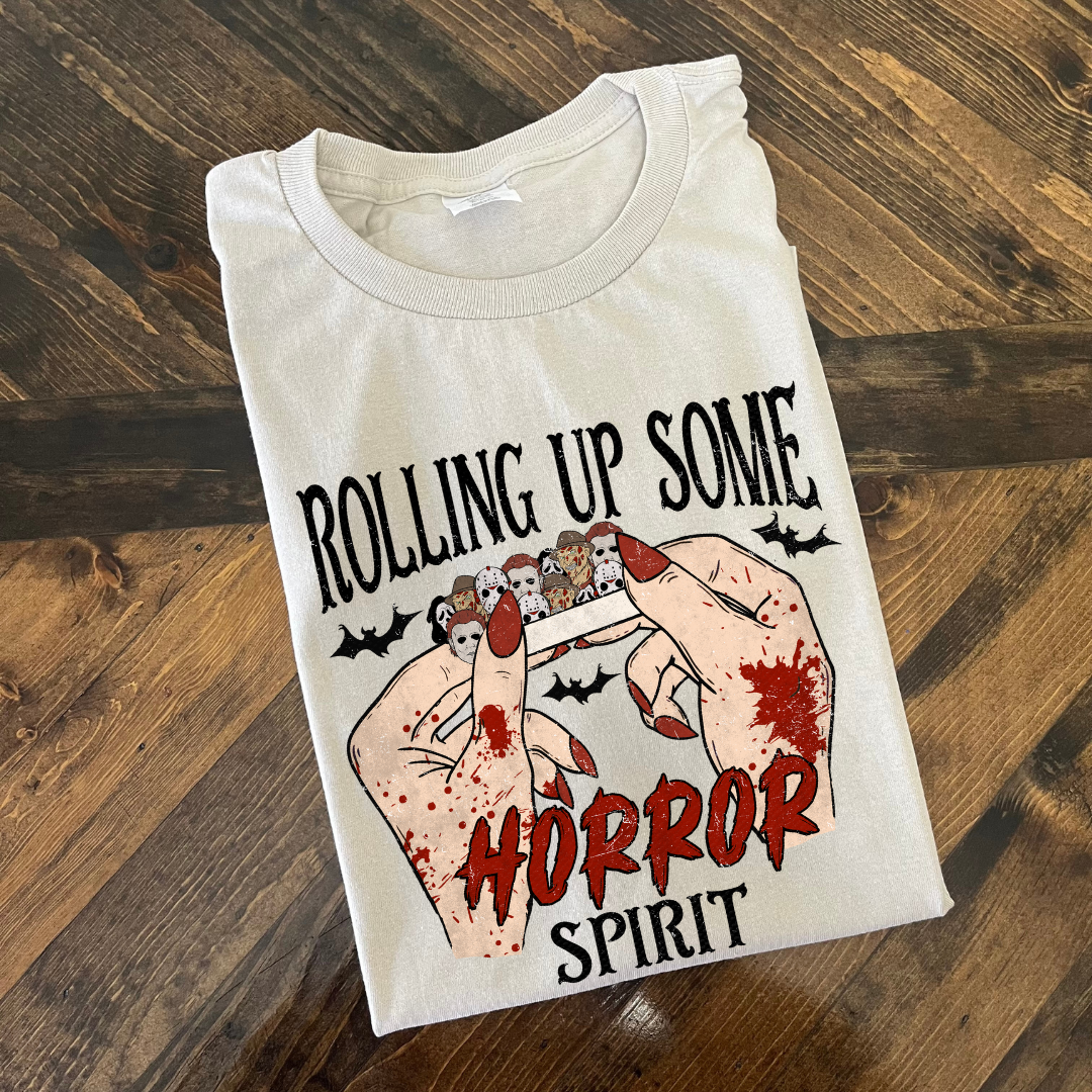 Rolling Up Some Horror Spirit  - T shirt